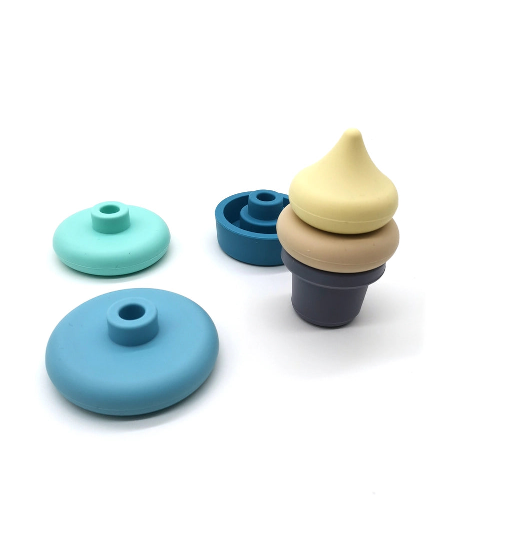 Montessori Stapel‑Eis  | Blau
