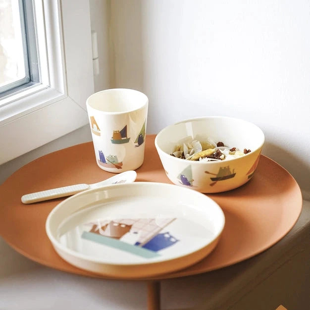 Kindergeschirr-Set | Segelnde Katzen