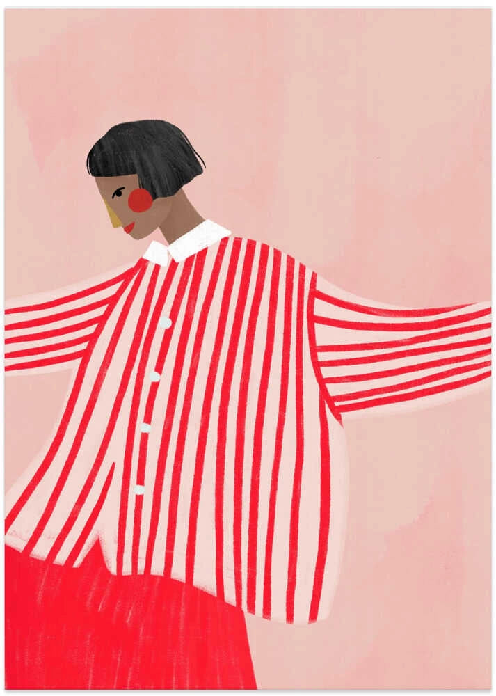 Poster | The Woman With The Red Skirt - 50x70cm