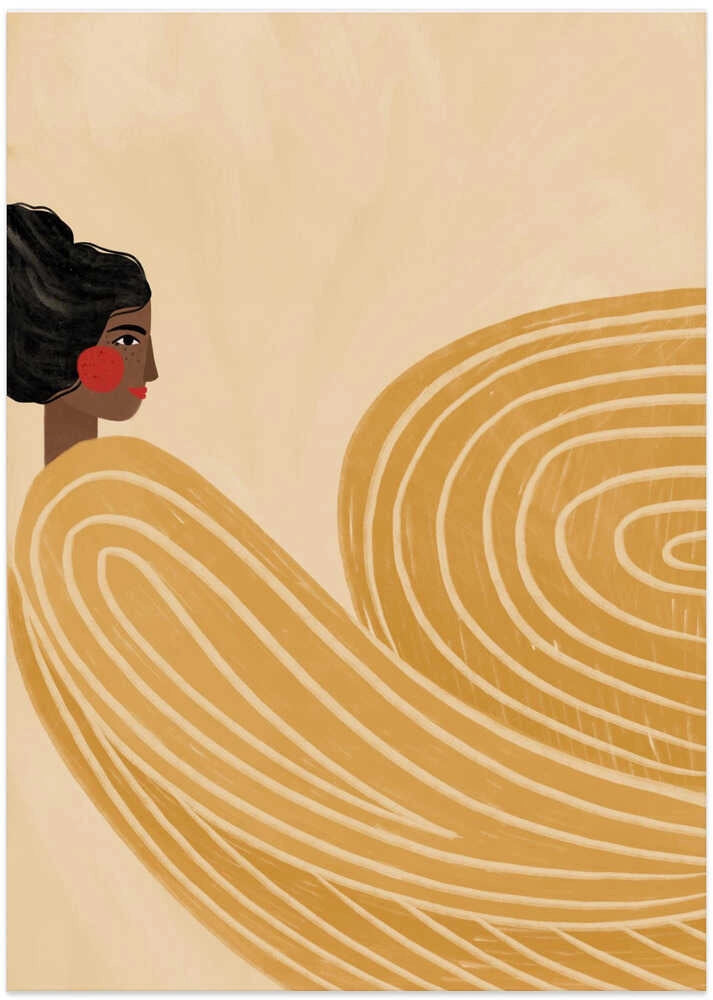 Poster | The Woman With The Yellow Dress - 50x70cm
