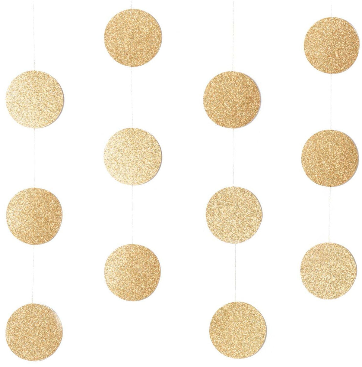 Girlande Kreise | Glitter-Gold