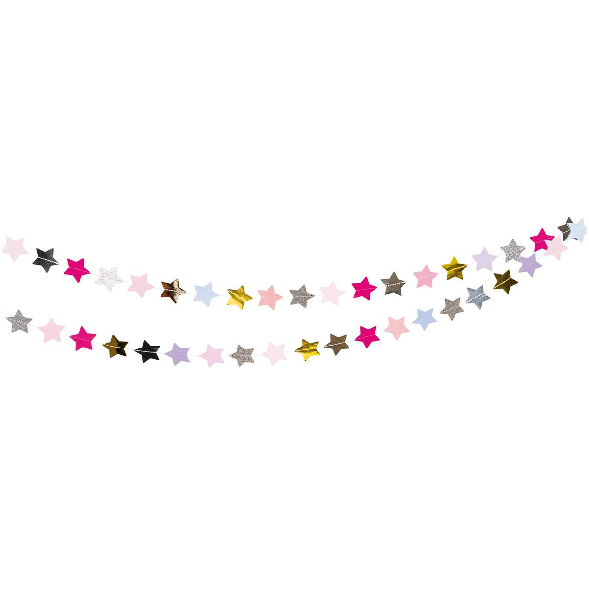 Girlande Sterne | Pastell 2m