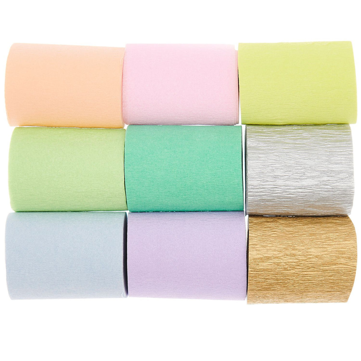 Kreppbänder | Regenbogen Pastell Mix