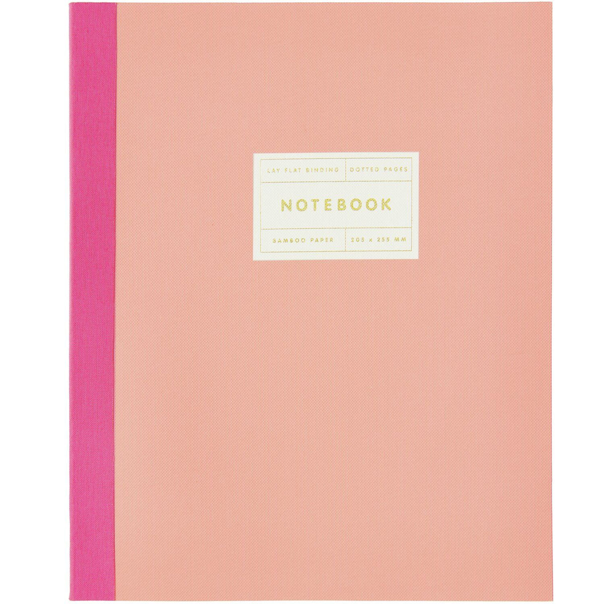 Notizbuch L Goldrand | Koralle