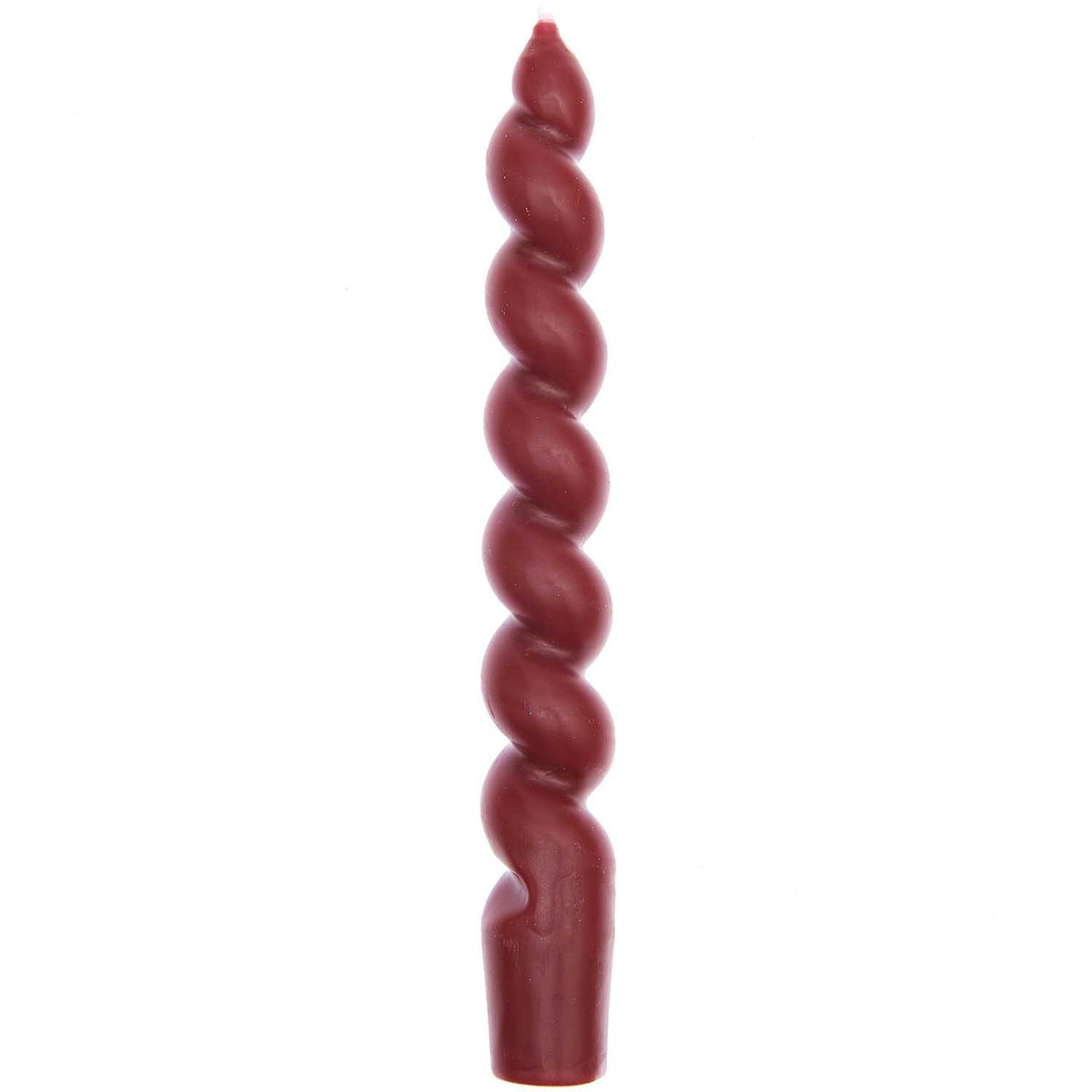 Spiralkerze 18,5cm | Dunkelrot