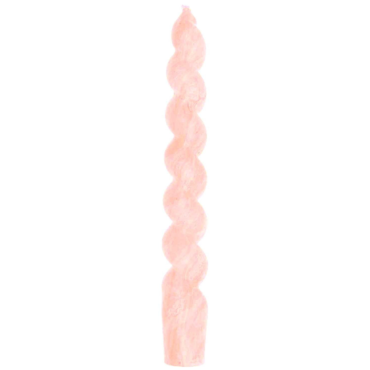 Spiralkerze | 18,5cm marmoriert