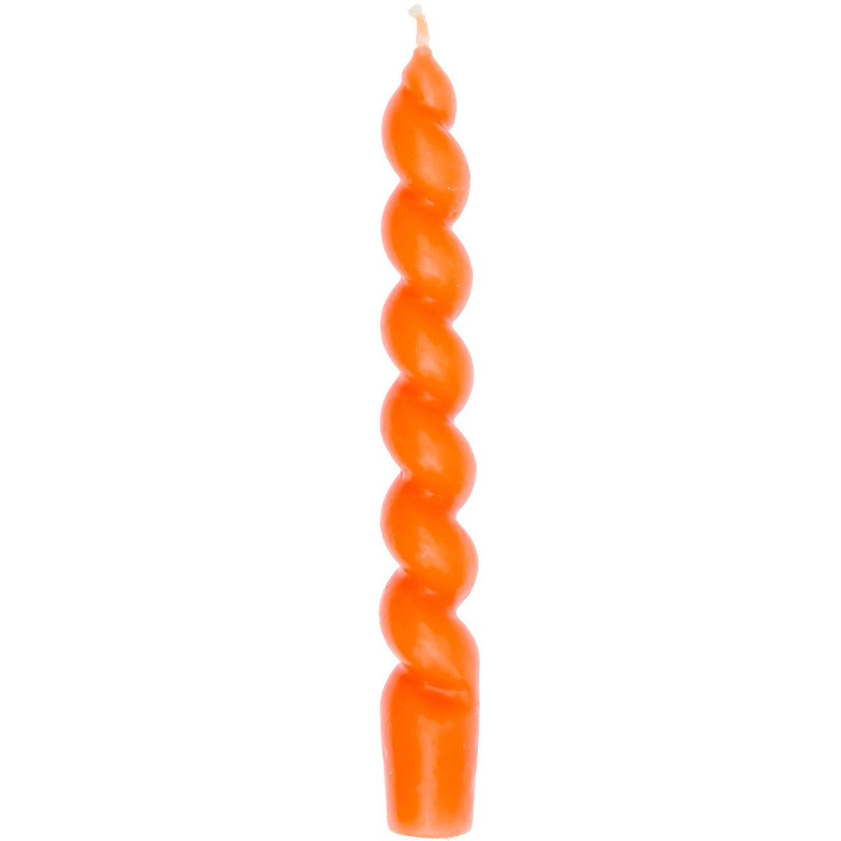 Spiralkerze 18,5cm | Soft Neon Orange