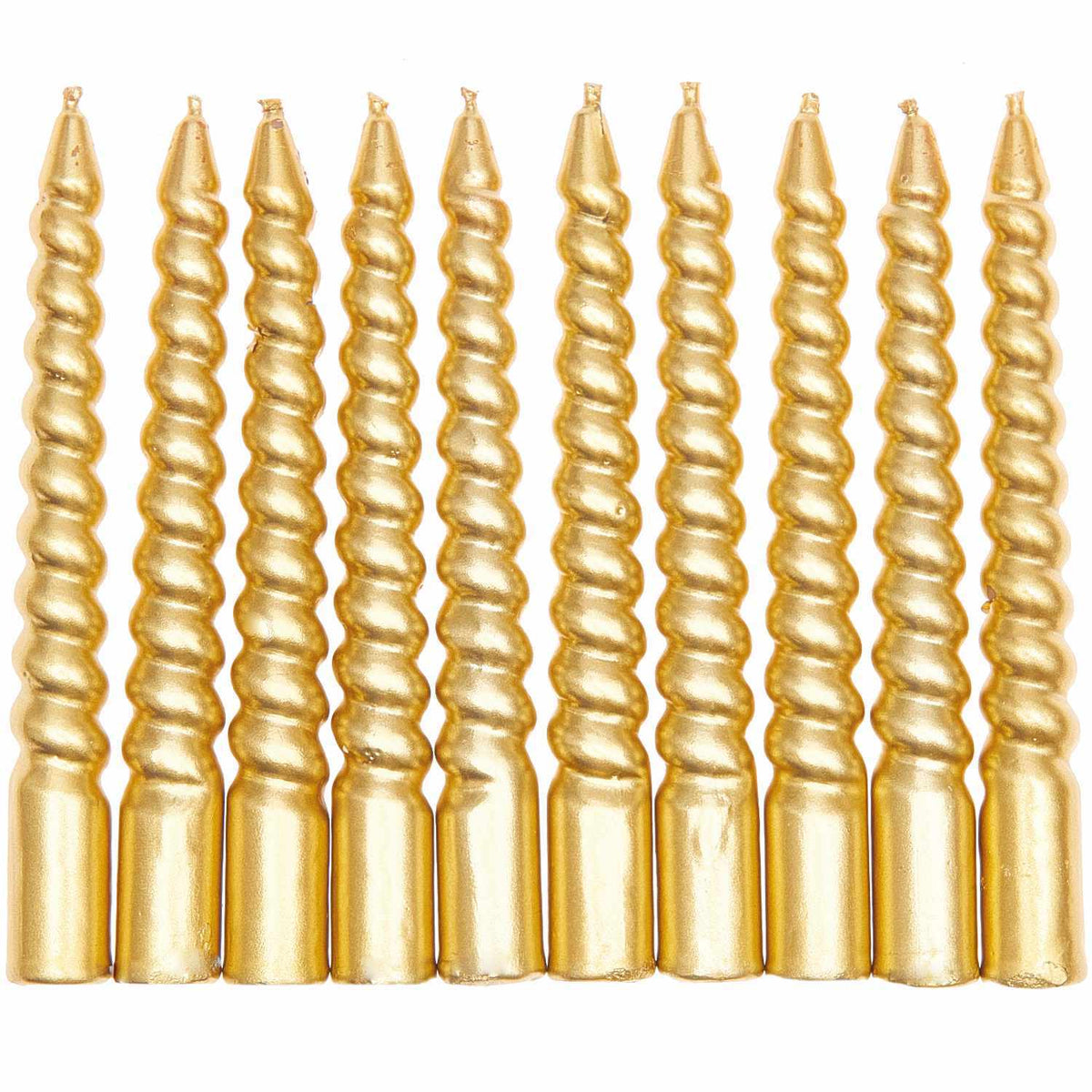 Spiralkerzen  10cm | Gold