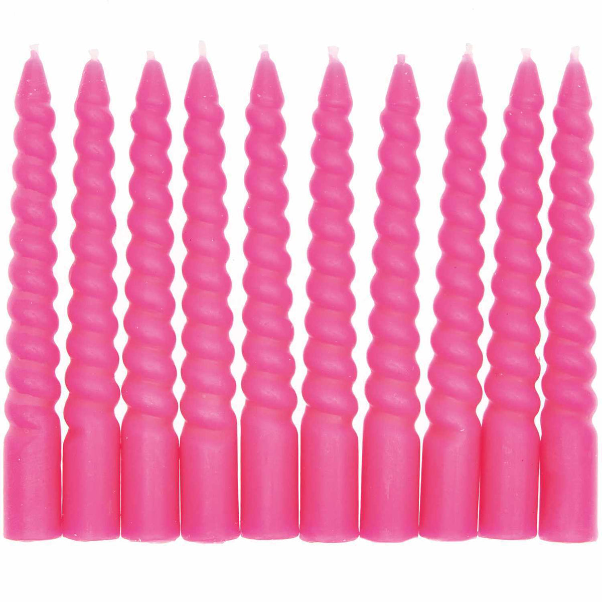 Spiralkerzen  10cm | Neon Pink