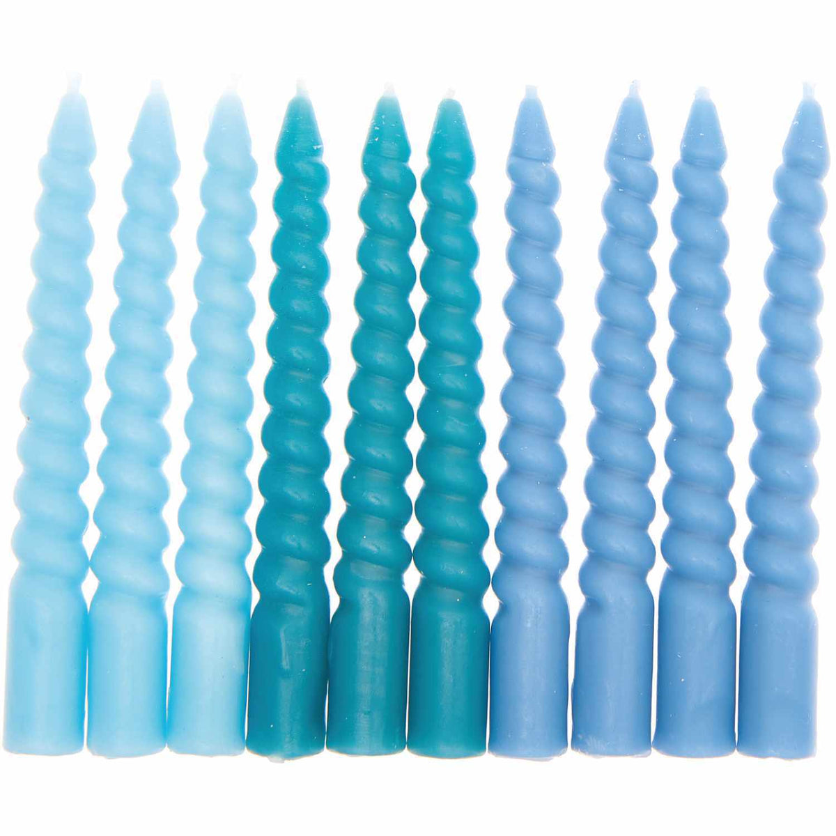 Spiralkerzen Mix 10cm | Smokey Blau