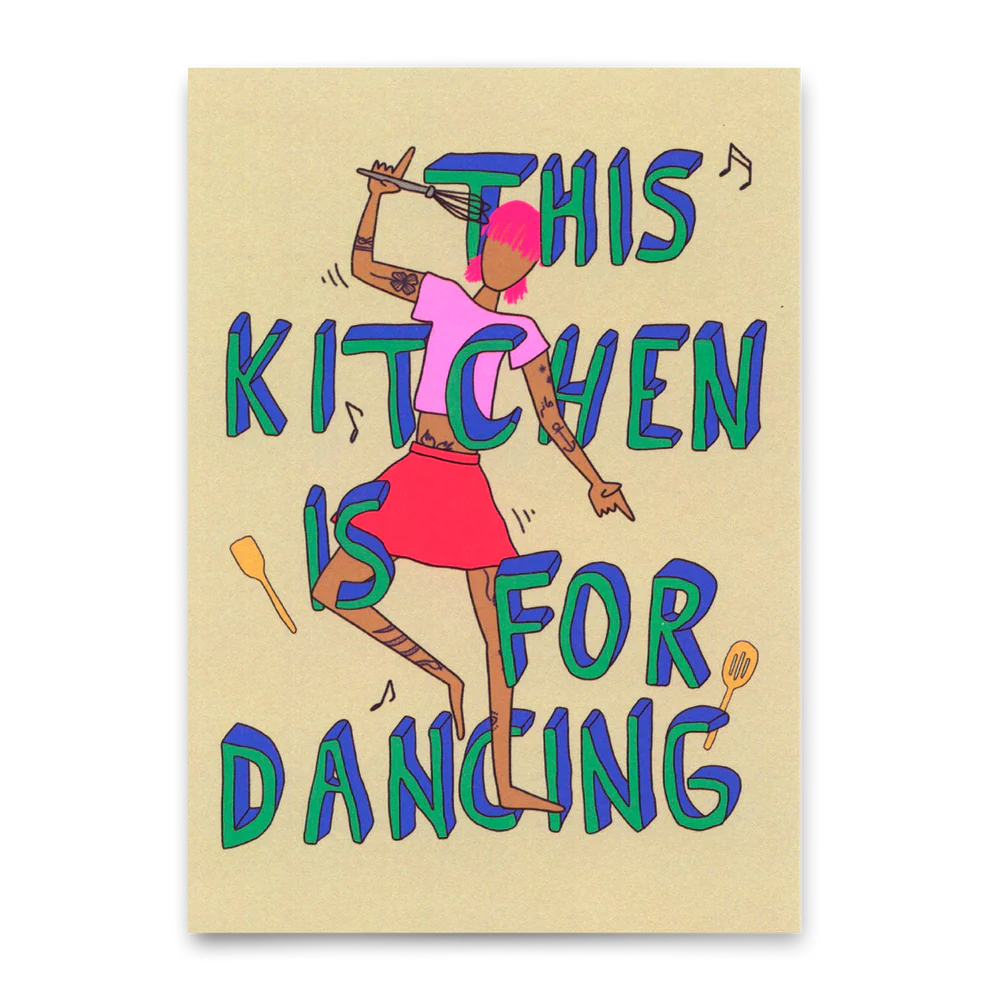 Postkarte | This Kitchen is for Dancing