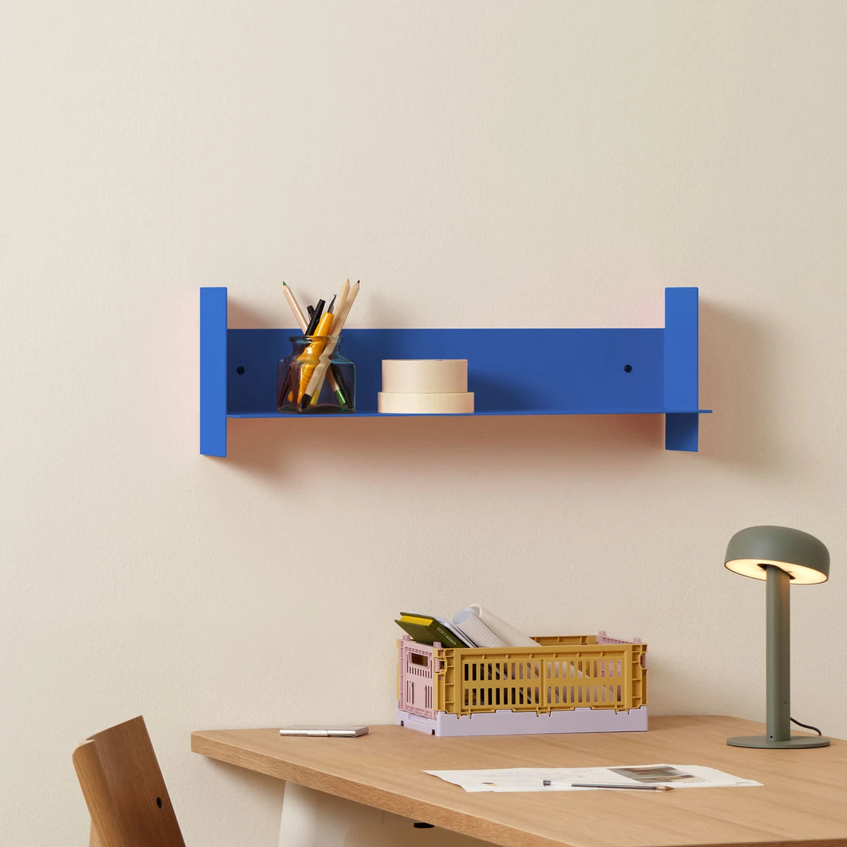 Wandregal Pli | 60x15 Azure Blue