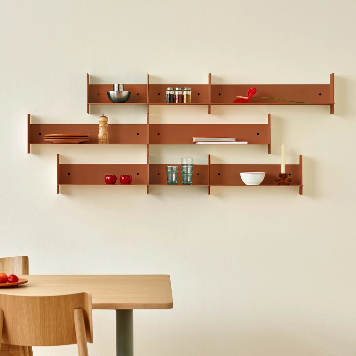 Wandregal Pli | 60x15 Tangerine Red