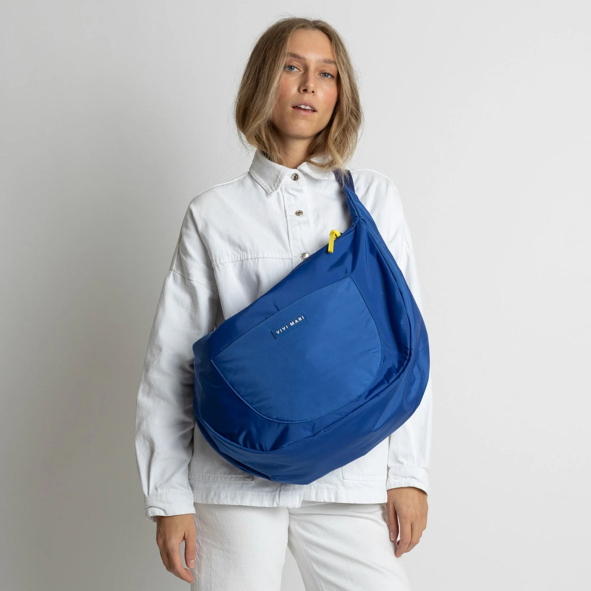 Padded Hip Bag Oversized | Blue