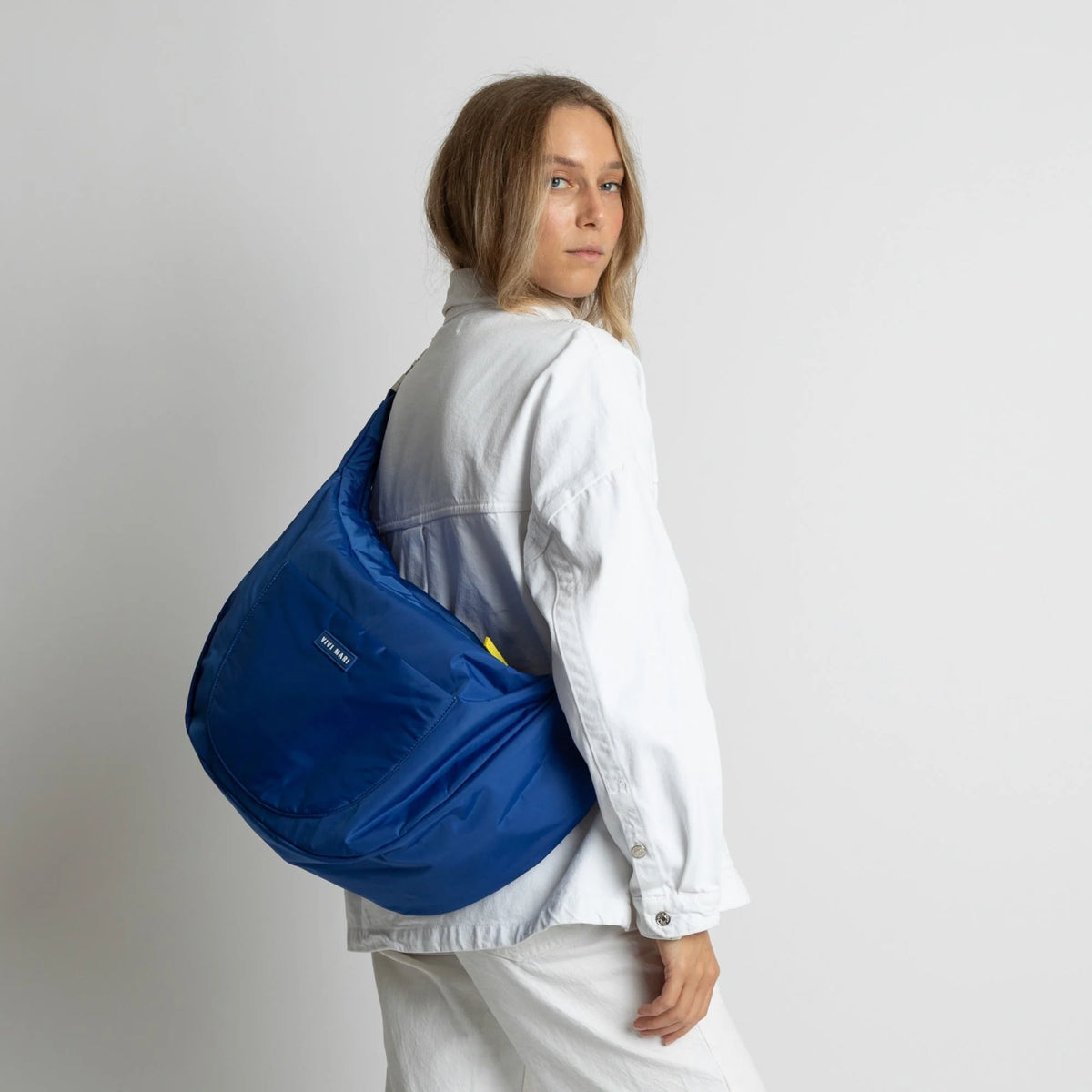 Padded Hip Bag Oversized | Blue