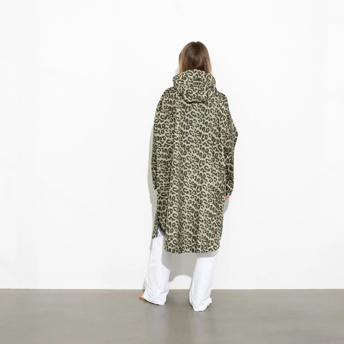 Regenponcho Leo Splashes | olive/pale olive