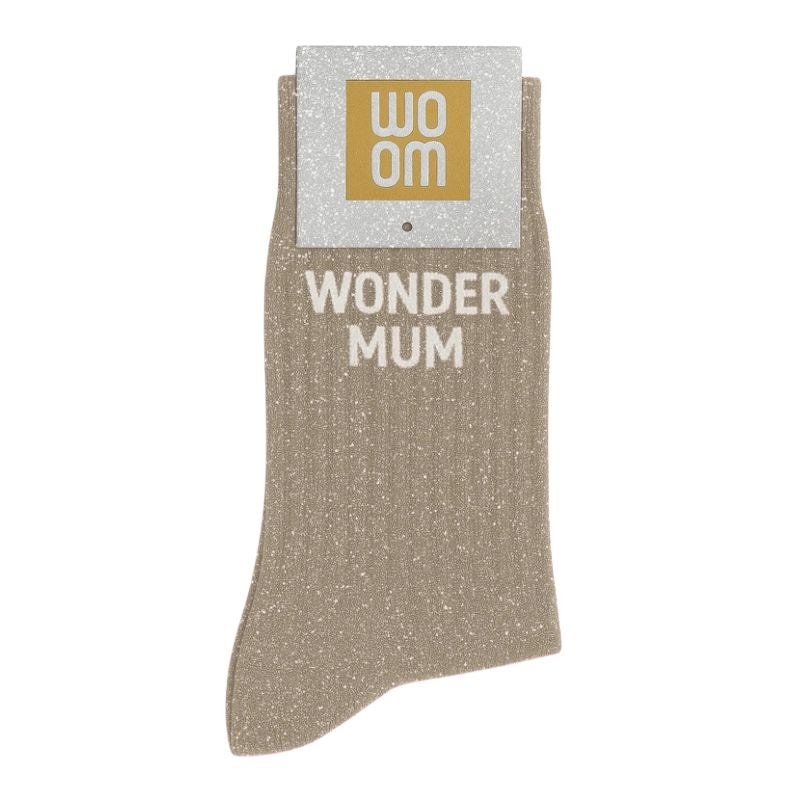 Socken | Wonder Mum Glitzer Braun