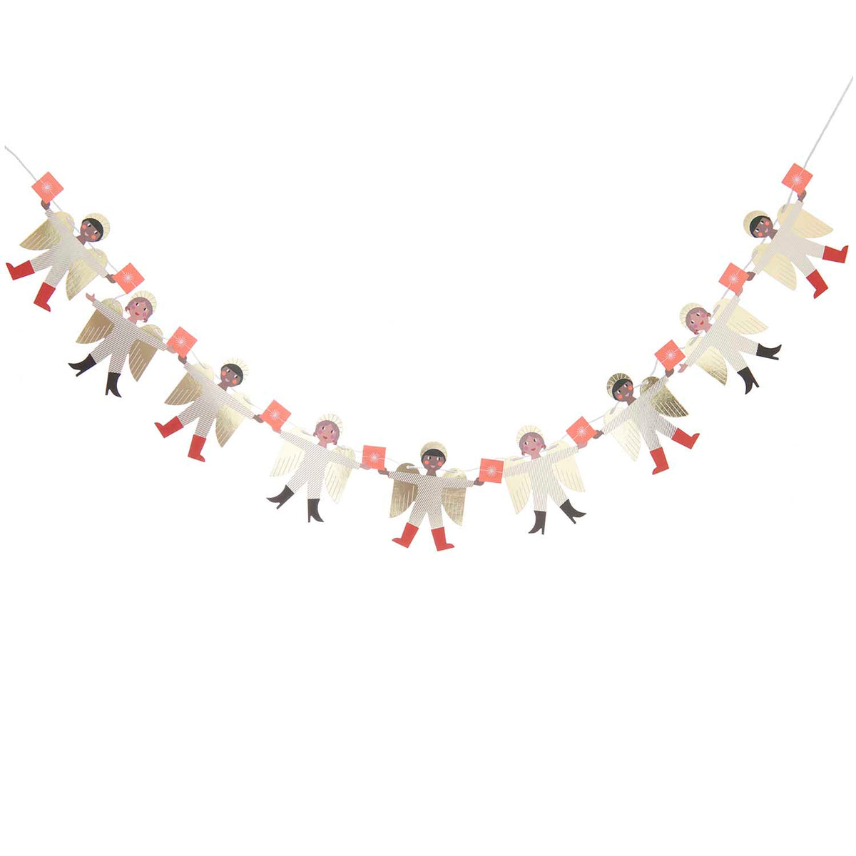 Girlande Papier Girlande -  I love Christmas Engel