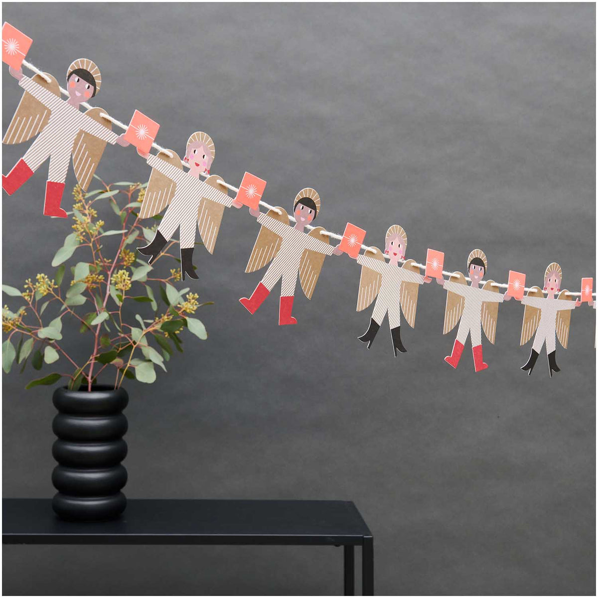 Girlande Papier Girlande -  I love Christmas Engel