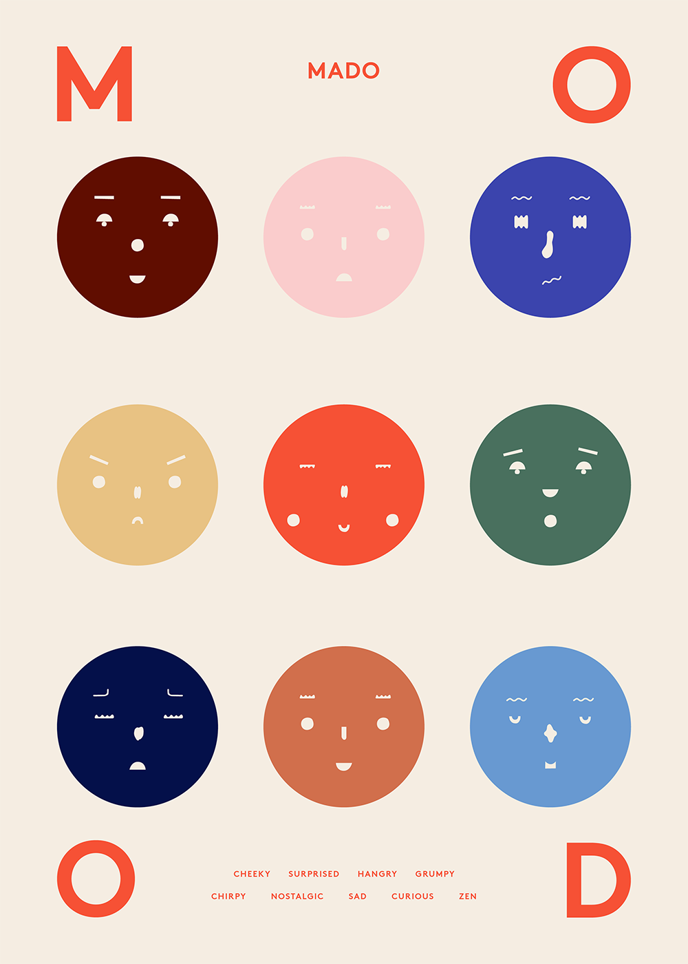 Print Poster | Nine Moods - 50x70cm